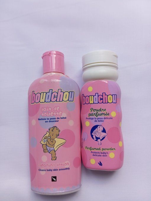 Lot Boudchou lait corps enfant + Talc