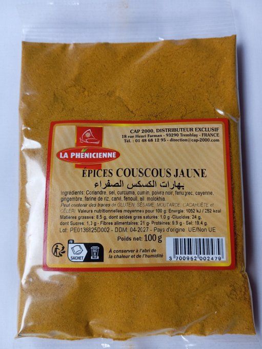épices couscous jaune