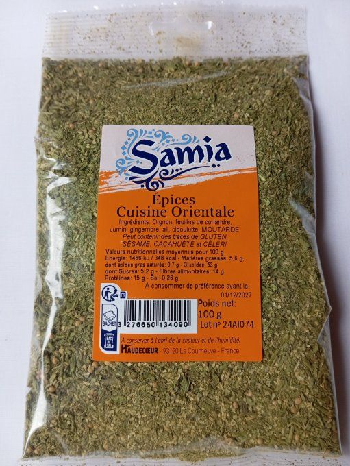 épice verte cuisine orientale 100g